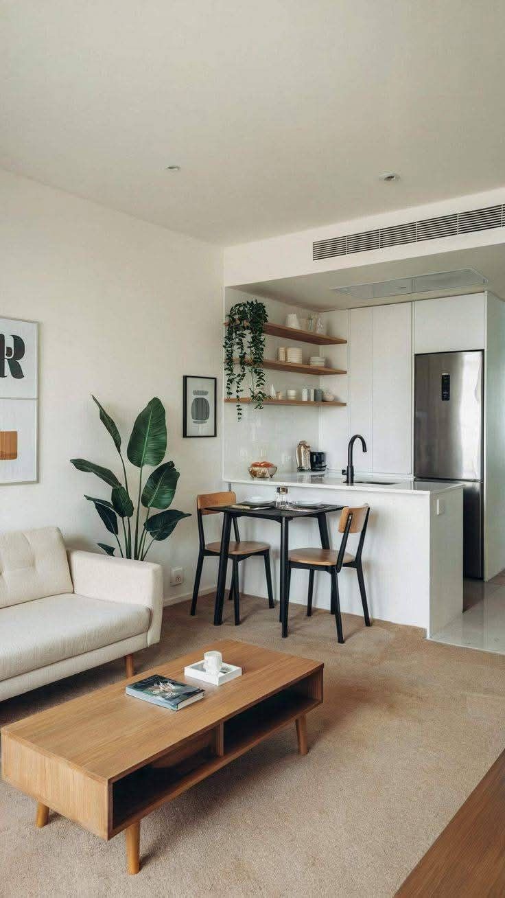 Clean modern living space after full interior refresh, Melbourne property